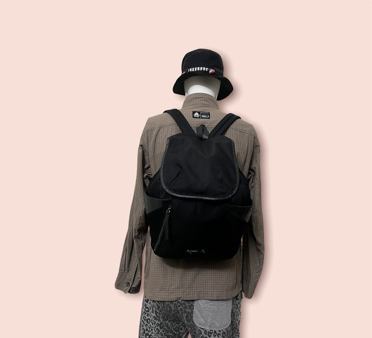 Designer × Vintage × agnes b. AGNES B. NYLON/LEATHER DAYPACK Size ONE SIZE - 10 Thumbnail