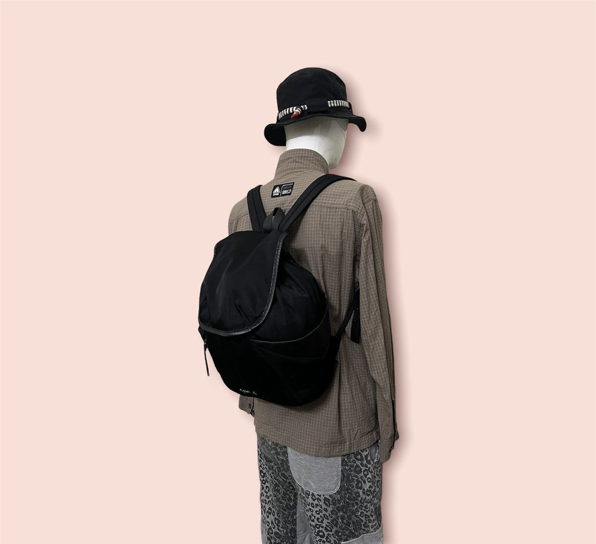Designer × Vintage × agnes b. AGNES B. NYLON/LEATHER DAYPACK Size ONE SIZE - 14 Thumbnail