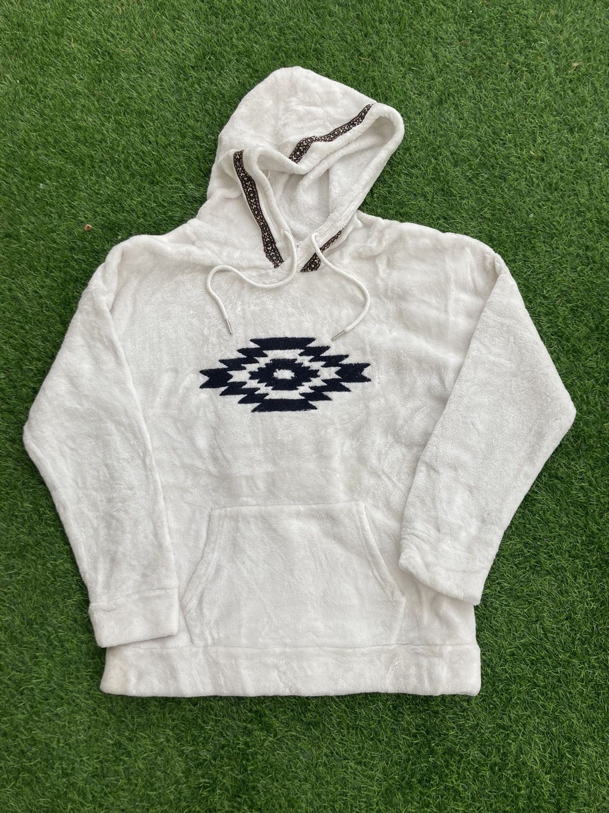 Japanese Brand DENIFITS NATIVE NAVAJO SHERPA HOODIE Size US M / EU 48-50 / 2 - 1 Thumbnail