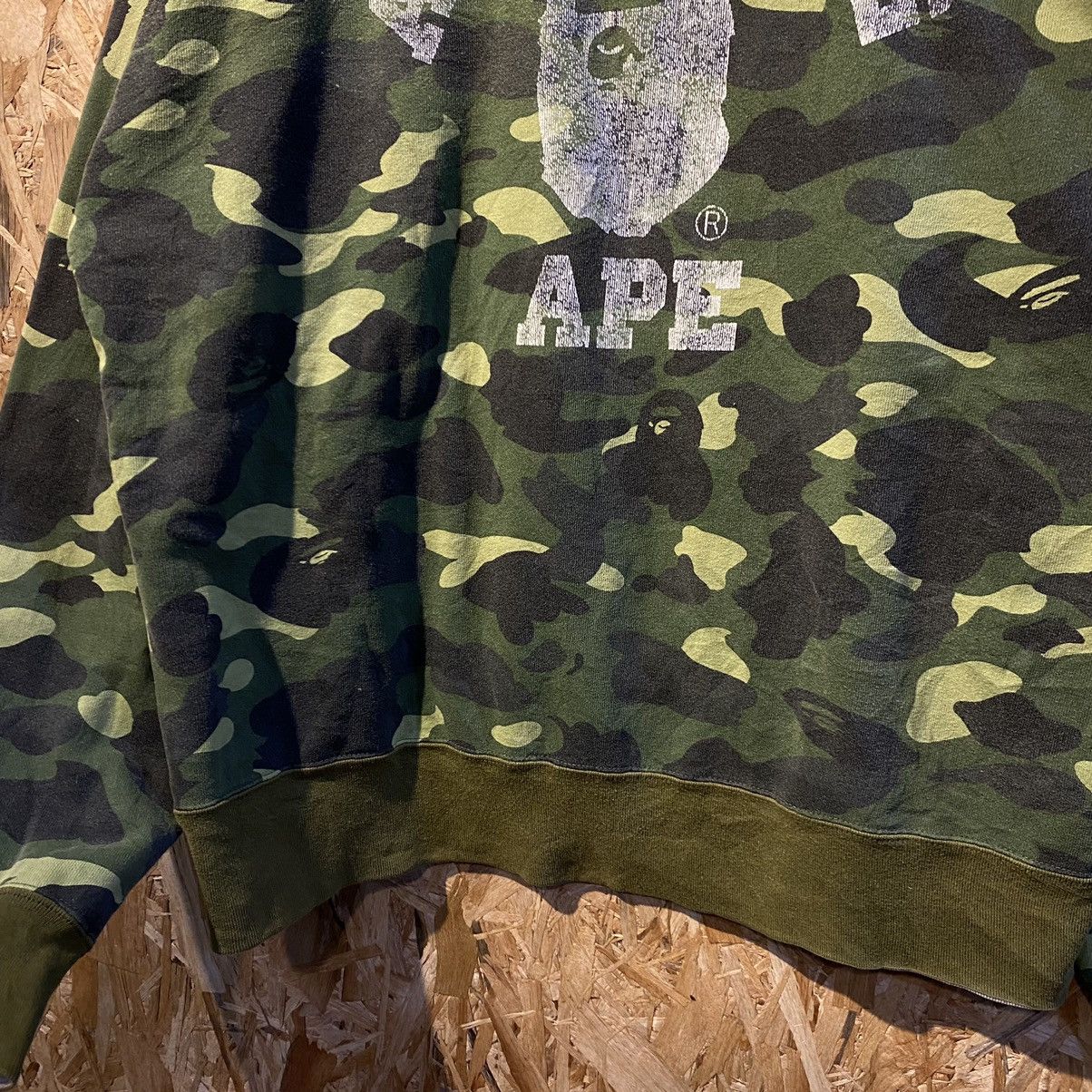 Bape × Vintage VERY RARE‼️A Bathing Ape College Camo Reversible Sweatshirt Size US L / EU 52-54 / 3 - 9 Thumbnail