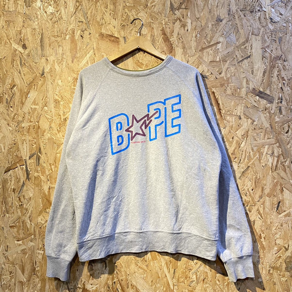 Bape × Vintage VERY RARE‼️A Bathing Ape College Camo Reversible Sweatshirt Size US L / EU 52-54 / 3 - 3 Thumbnail