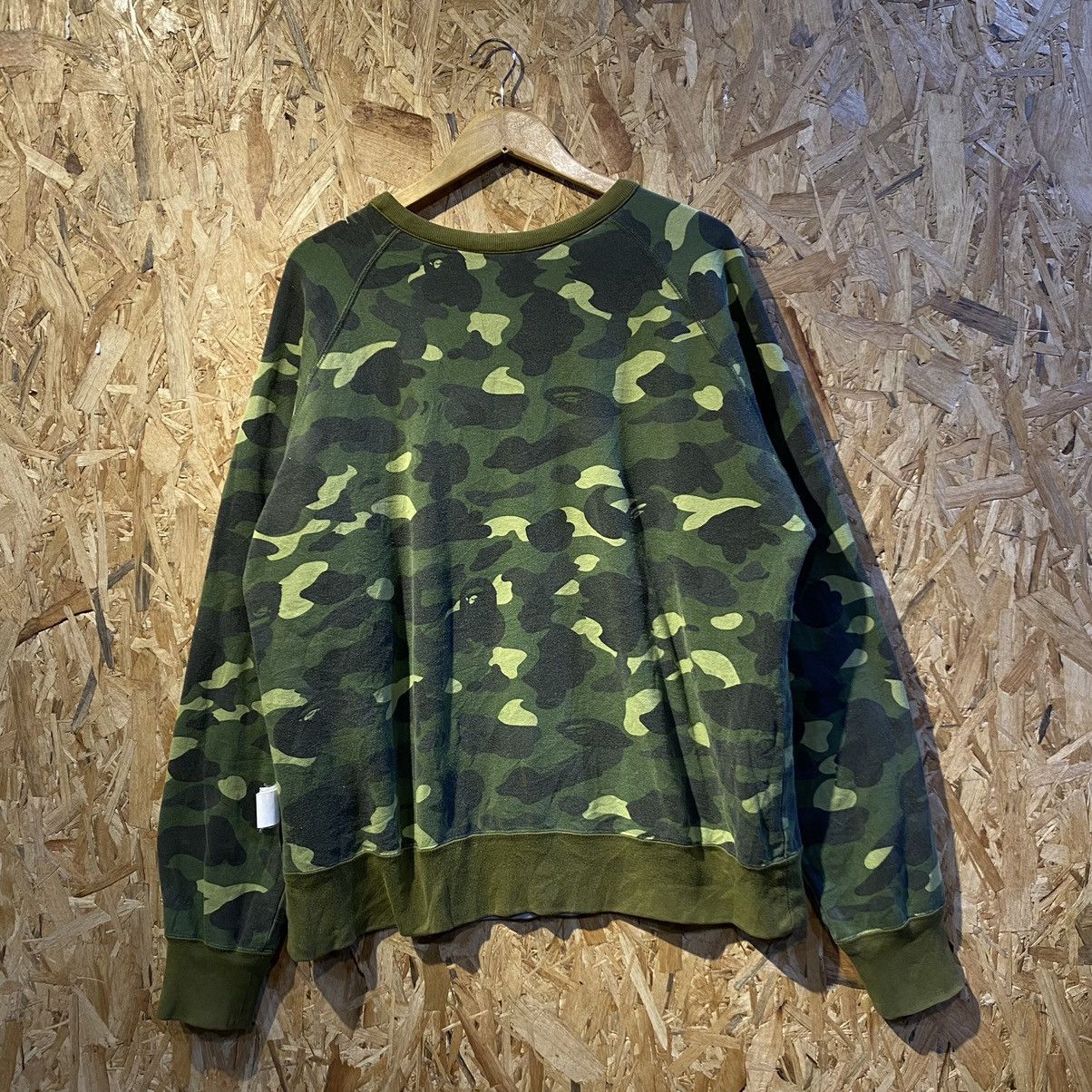 Bape × Vintage VERY RARE‼️A Bathing Ape College Camo Reversible Sweatshirt Size US L / EU 52-54 / 3 - 2 Thumbnail