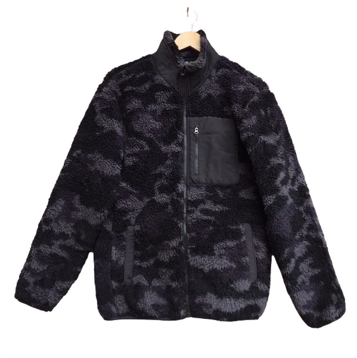 Japanese Brand Uniqlo Camouflage Deep Pile Retro X Sherpa Fleece Jacket Size US M / EU 48-50 / 2 - 2 Thumbnail