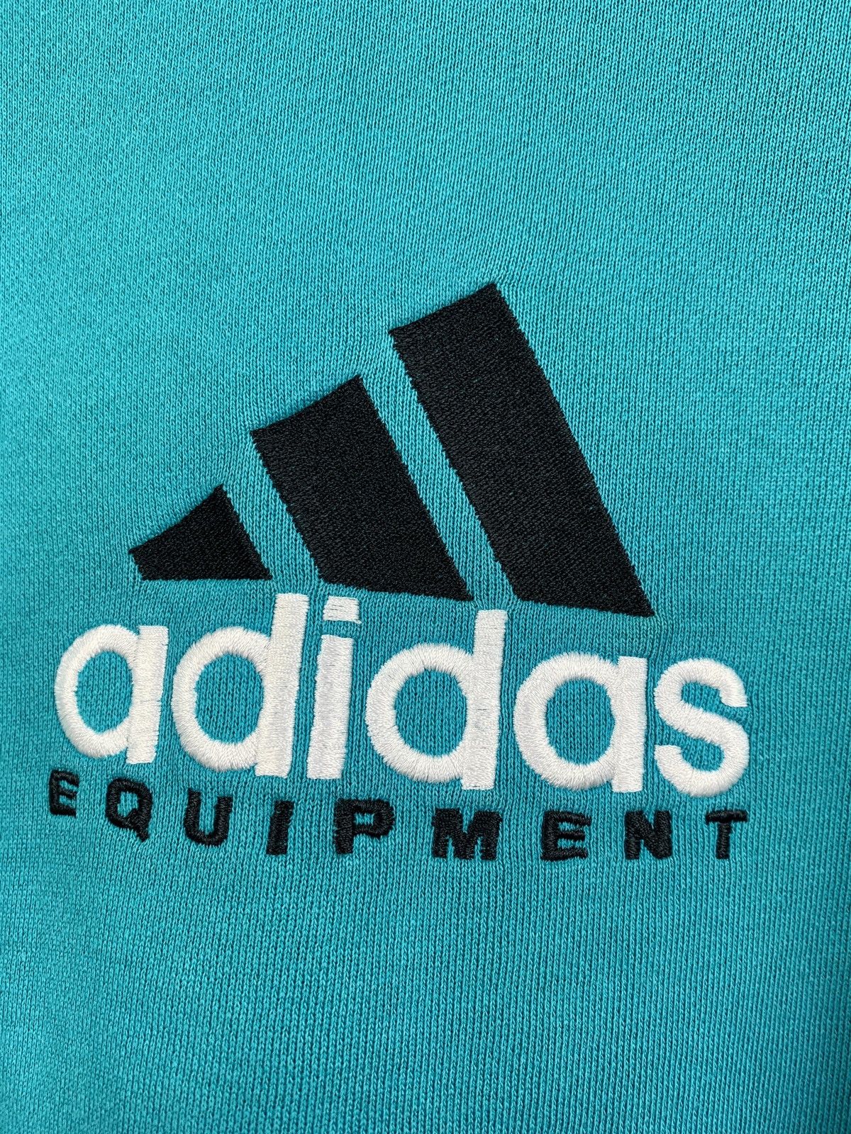Adidas 90s Vintage Adidas Equipment Green Crewneck Sweatshirt Size US M / EU 48-50 / 2 - 9 Thumbnail