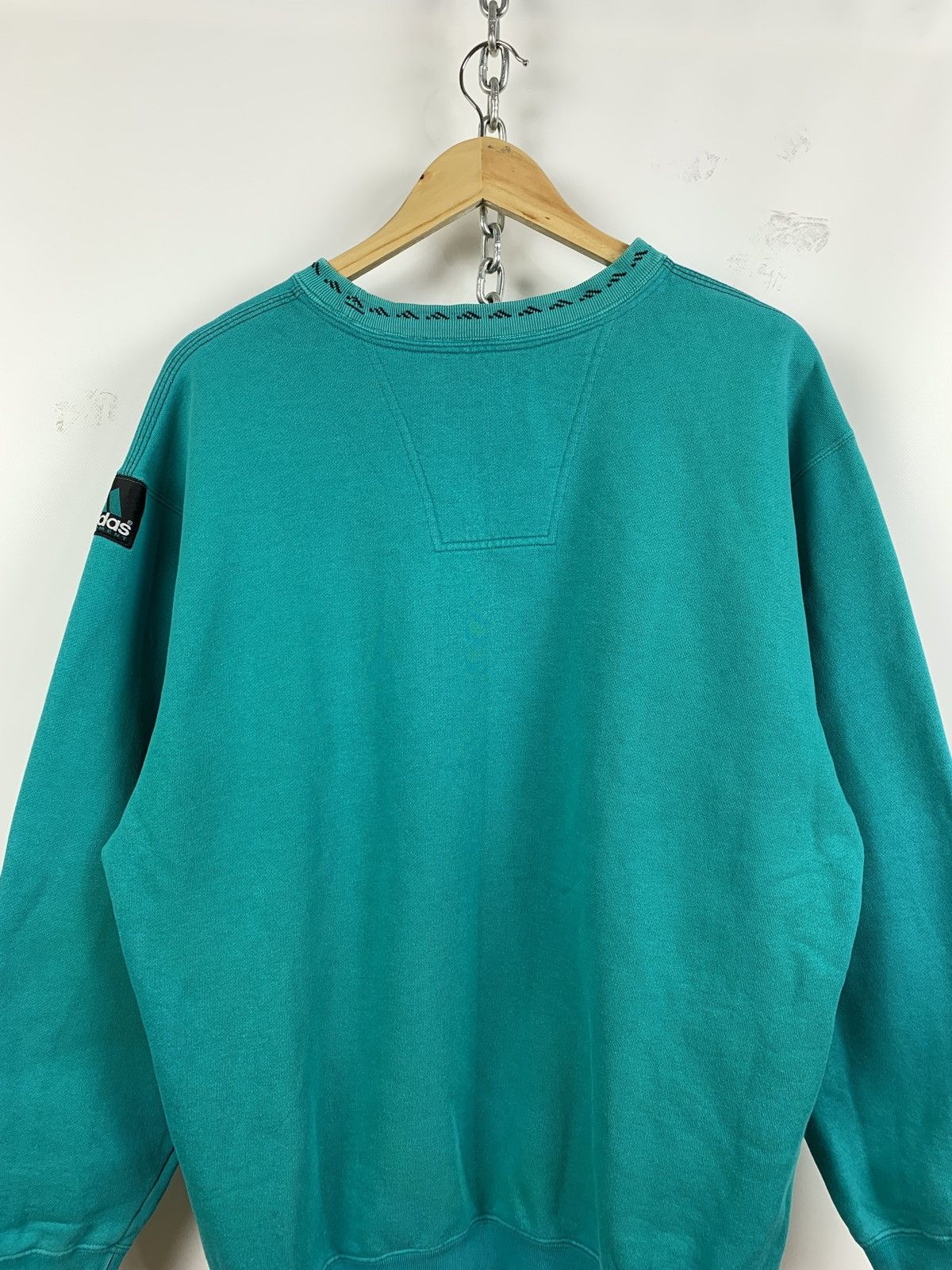 Adidas 90s Vintage Adidas Equipment Green Crewneck Sweatshirt Size US M / EU 48-50 / 2 - 7 Thumbnail