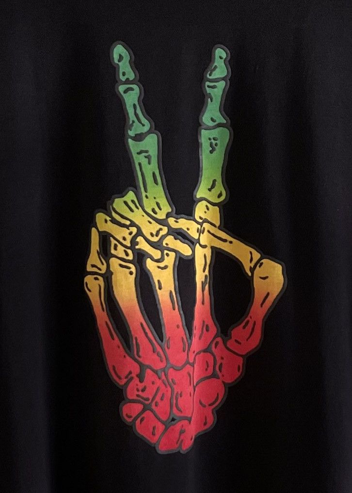 Amiri Amiri Black Peace Bones T-Shirt Size US M / EU 48-50 / 2 - 2 Thumbnail