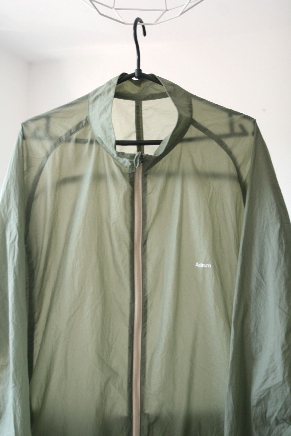 image of $195 Adsum Nyc The Wind Jacket Jog Running Sage Green, Men's (Size Large)