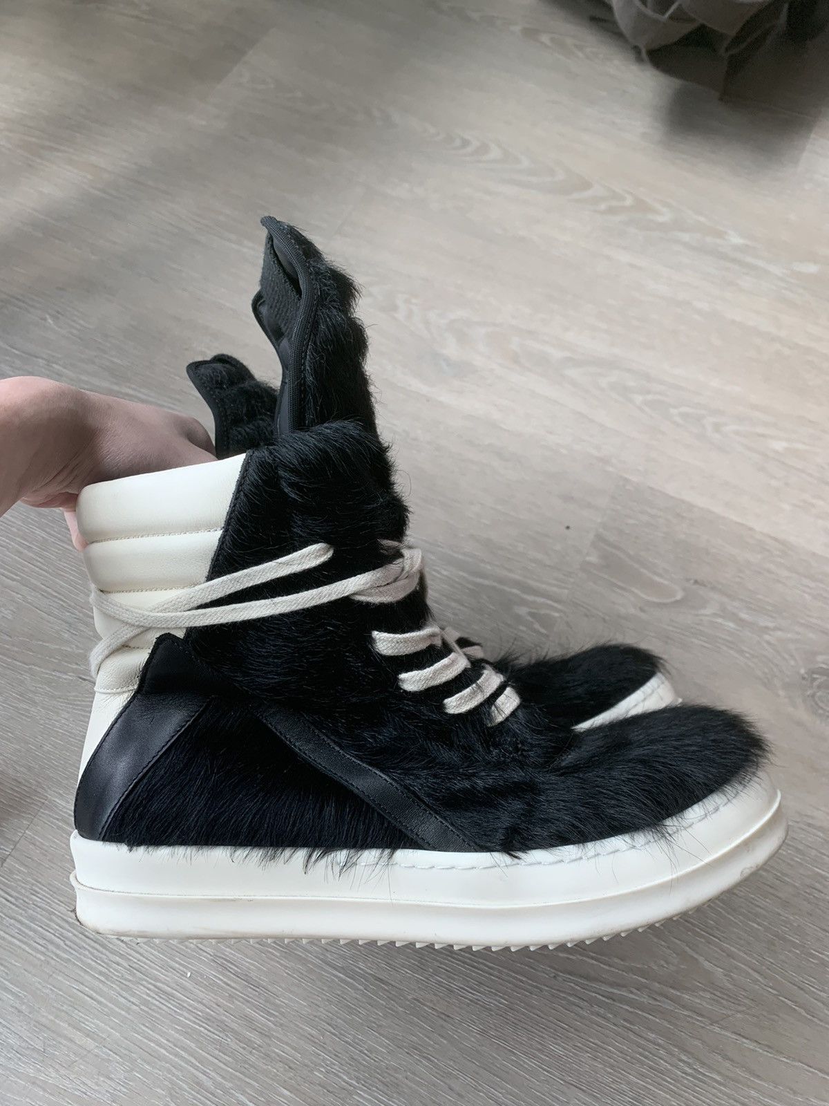 Rick Owens Rick Owens Pony hair Geobasket | Grailed