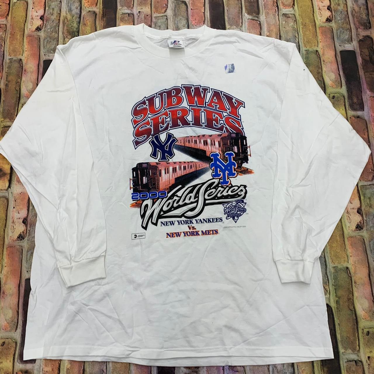 Vintage Deadstock MLB Subway Series New York Yankees Vs Mets 2000  Longlseeve Shirt