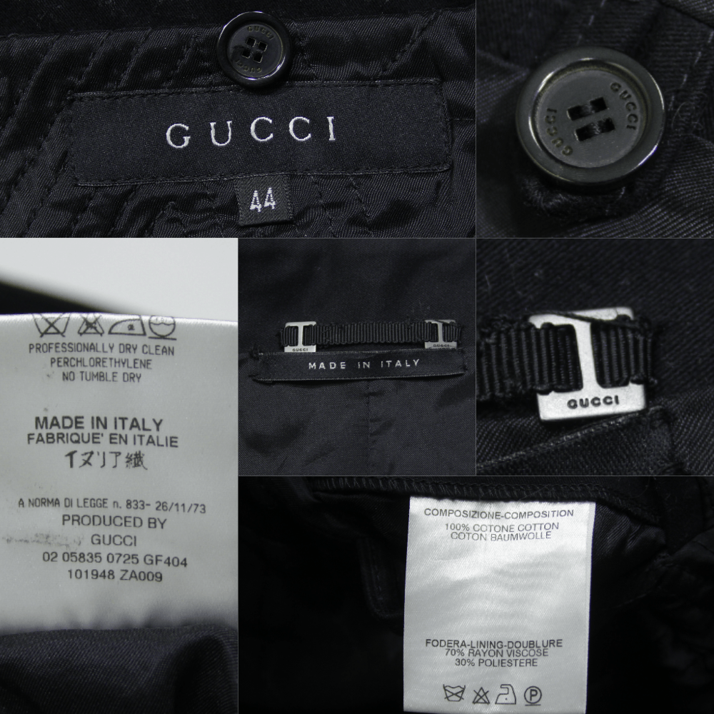 Gucci 90S Women's Tom Ford Era Vintage Black Overcoat Size ONE SIZE - 11 Thumbnail