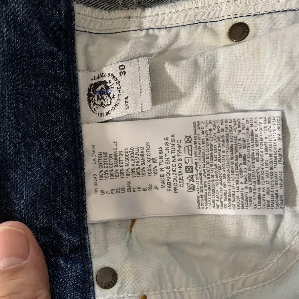 Diesel MHarky-B Slim Skinny jeans nwt 208.00 Size US 30 / EU 46 - 10 Thumbnail