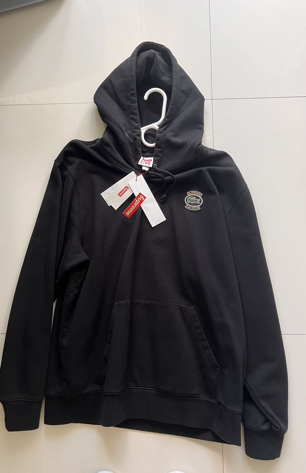 Lacoste Supreme Supreme Lacoste Hooded Sweatshirt Grailed