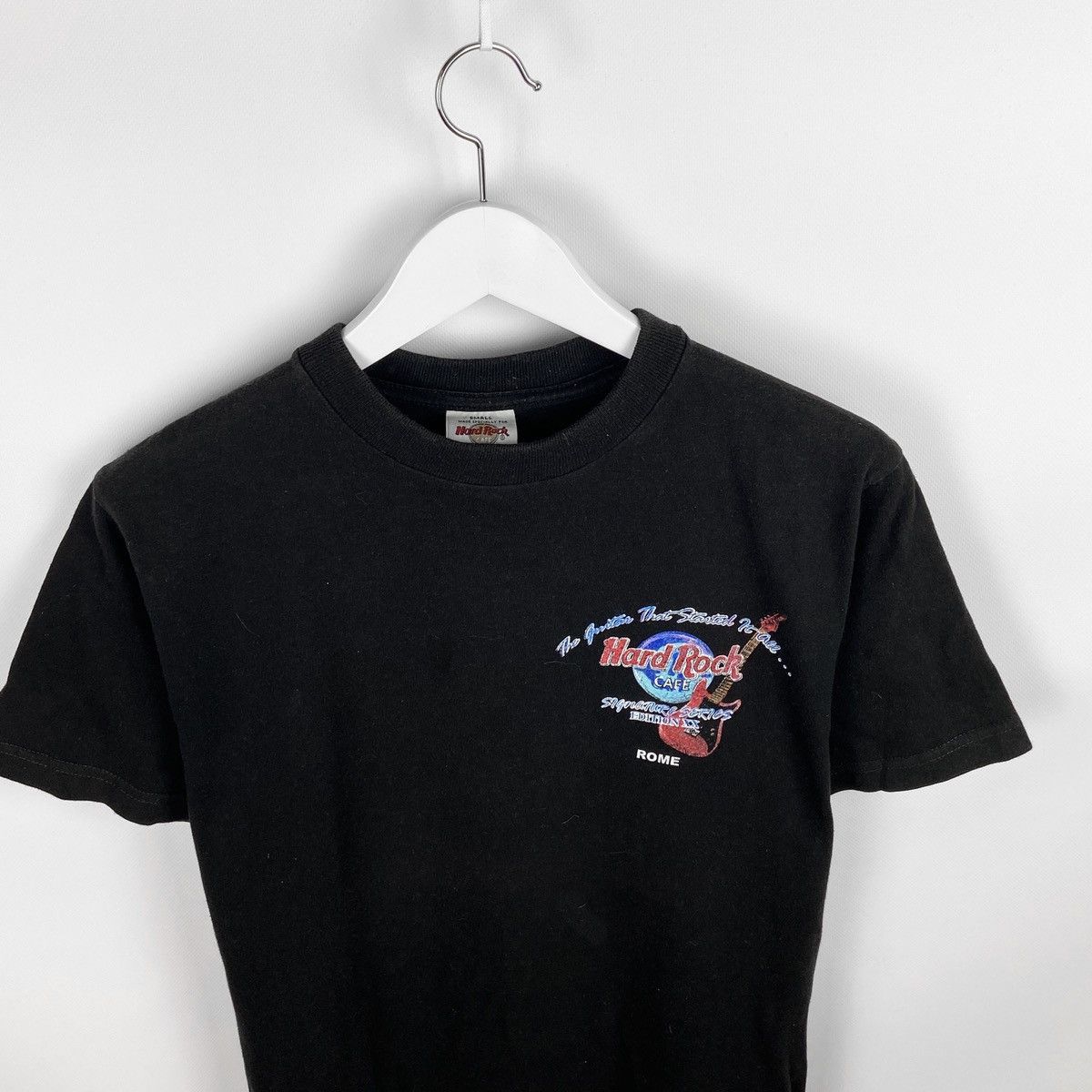 Hard Rock Cafe Vintage 90s Hard Rock Cafe Eric Lapton Rome Signature tee Size US S / EU 44-46 / 1 - 4 Thumbnail