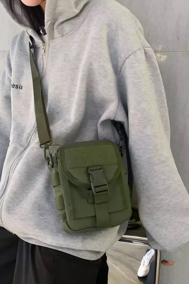 Bag Olive Shoulder Carry Side Bag Zip Satchel Pack Tactical Grailed