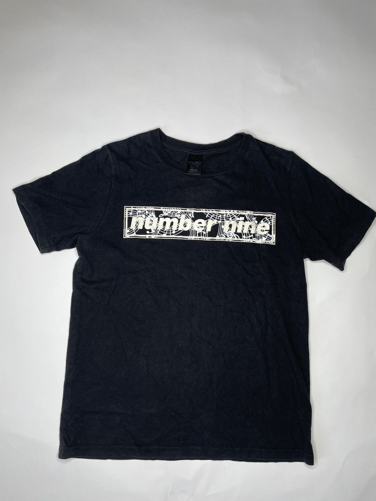 Number nine box logo tee