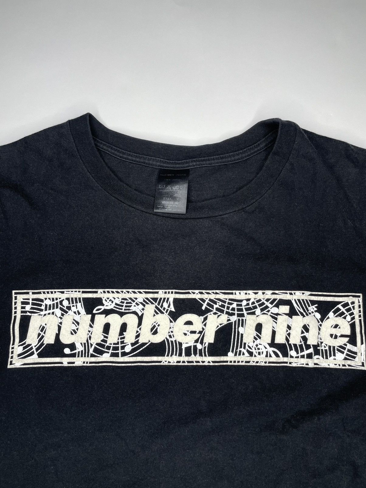 Number nine box logo tee