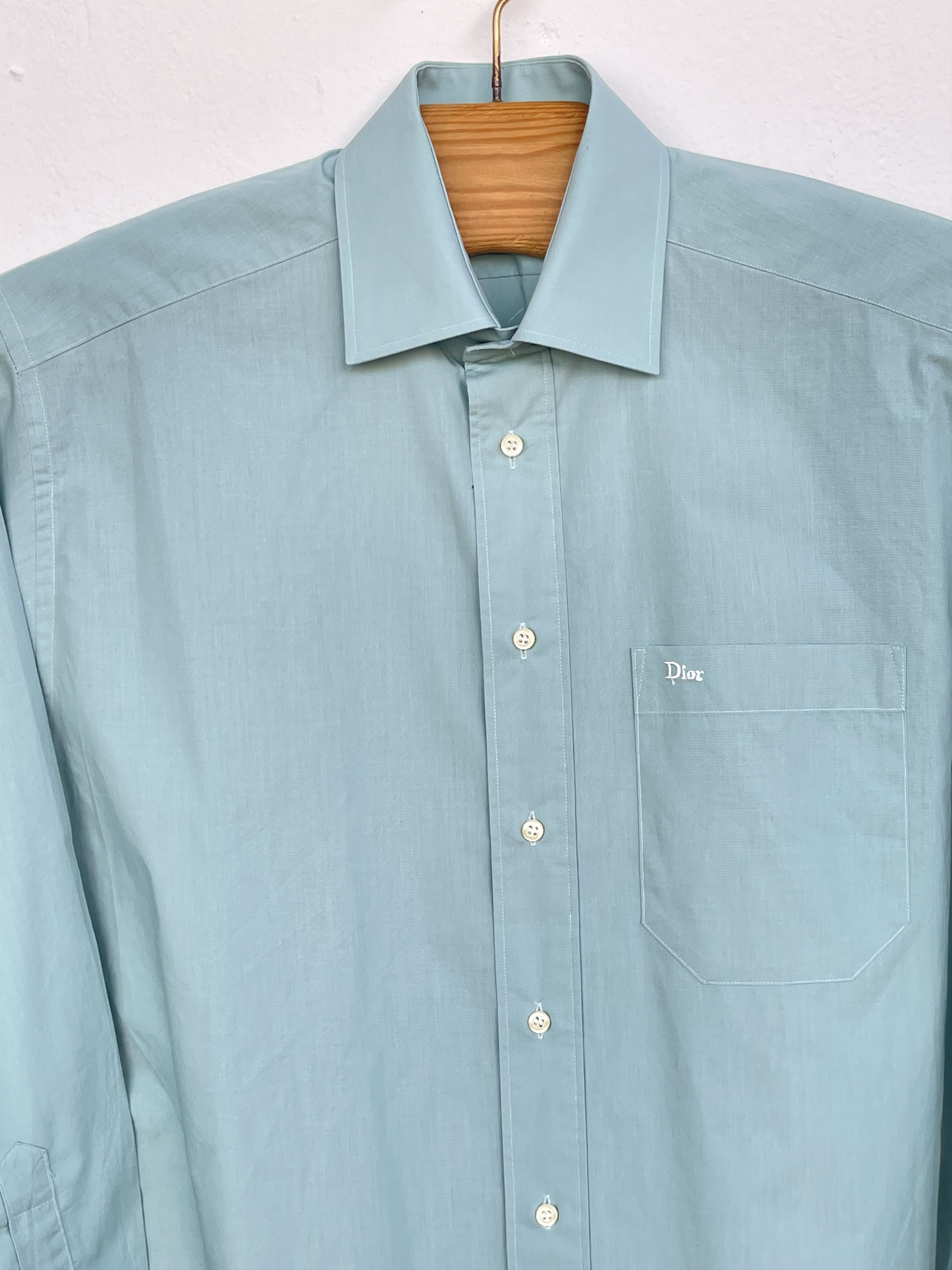 Christian Dior Monsieur 🔥 Christian Dior shirt tiffany blue M size shirt Size US M / EU 48-50 / 2 - 1 Thumbnail
