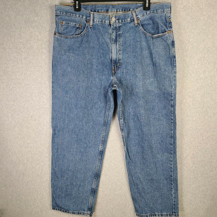 Levi's Levis 550 Relaxed Fit Straight Leg Jeans 42x30 Mens Med Wash 100 ...