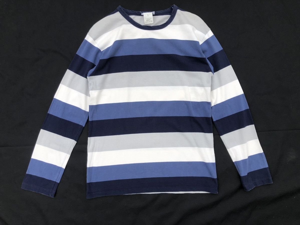 トップス 90s-00s agnes b homme border long sleeve agnes b. Vintage Agnes B. Homme Border Striped Long Sleeve t shirt