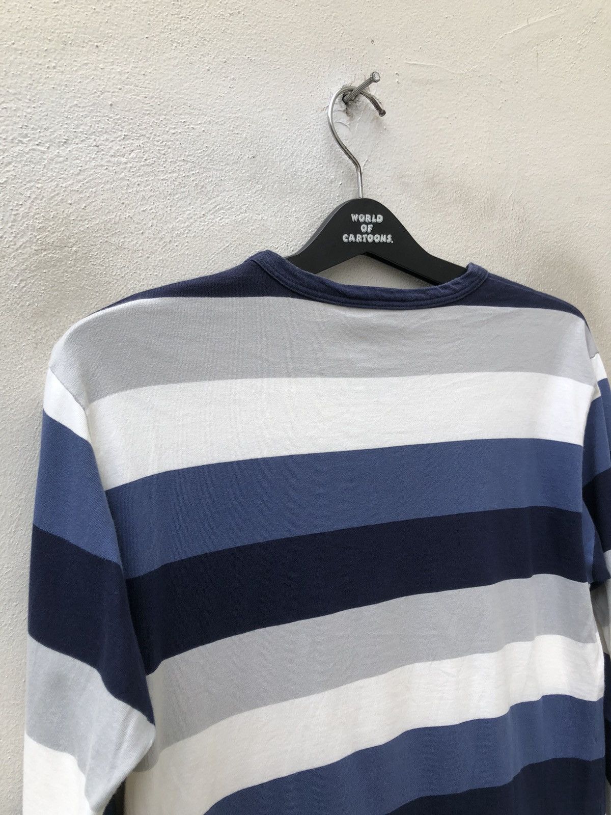 agnes b. Vintage Agnes B. Homme Border Striped Long Sleeve t shirt Size US S / EU 44-46 / 1 - 8 Thumbnail