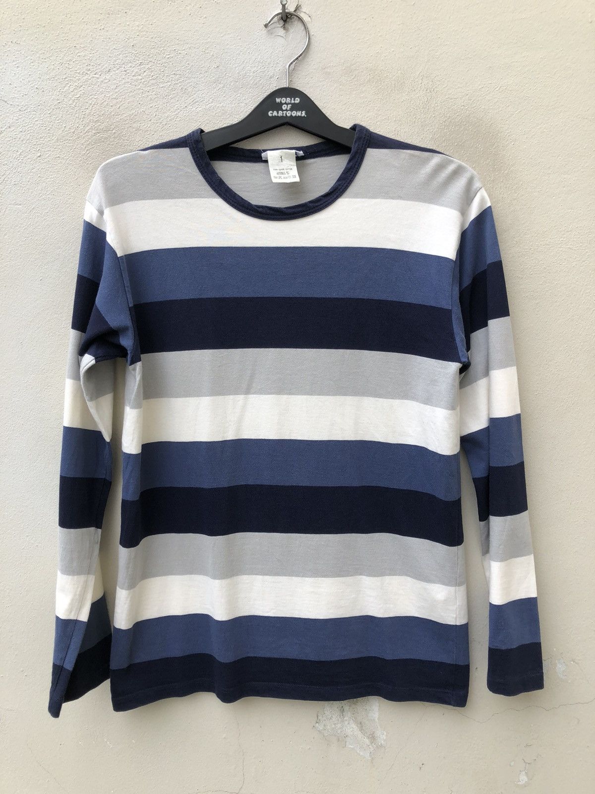 Vintage Agnes B. Homme Border Striped Long Sleeve t shirt
