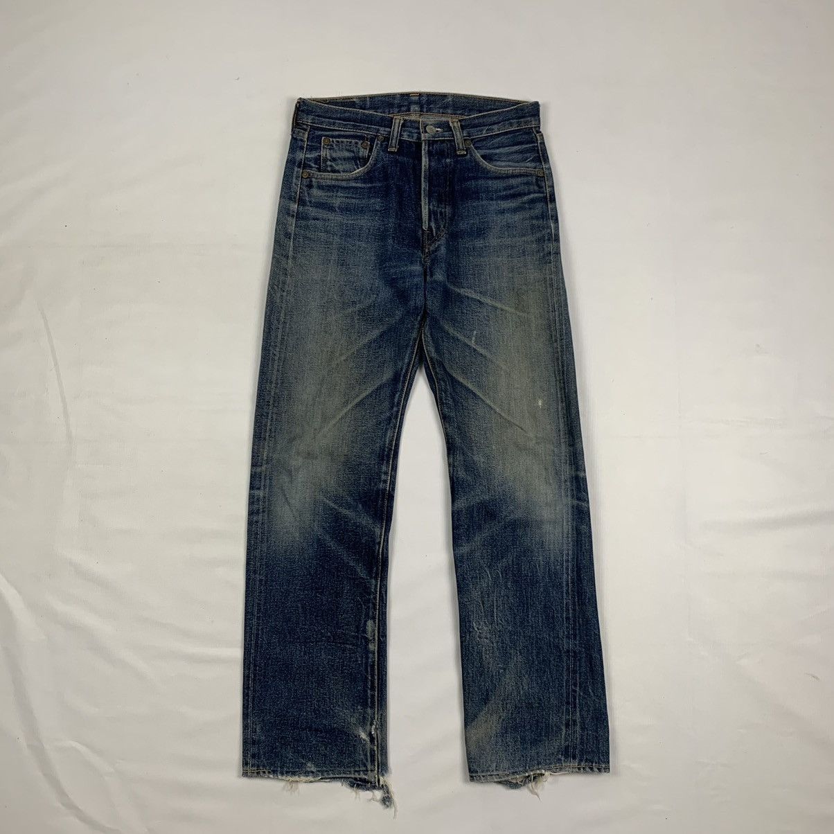 Levi's Vintage Distressed Levi’s Selvedge Denim Jeans Pants Size US 30 / EU 46 - 3 Thumbnail