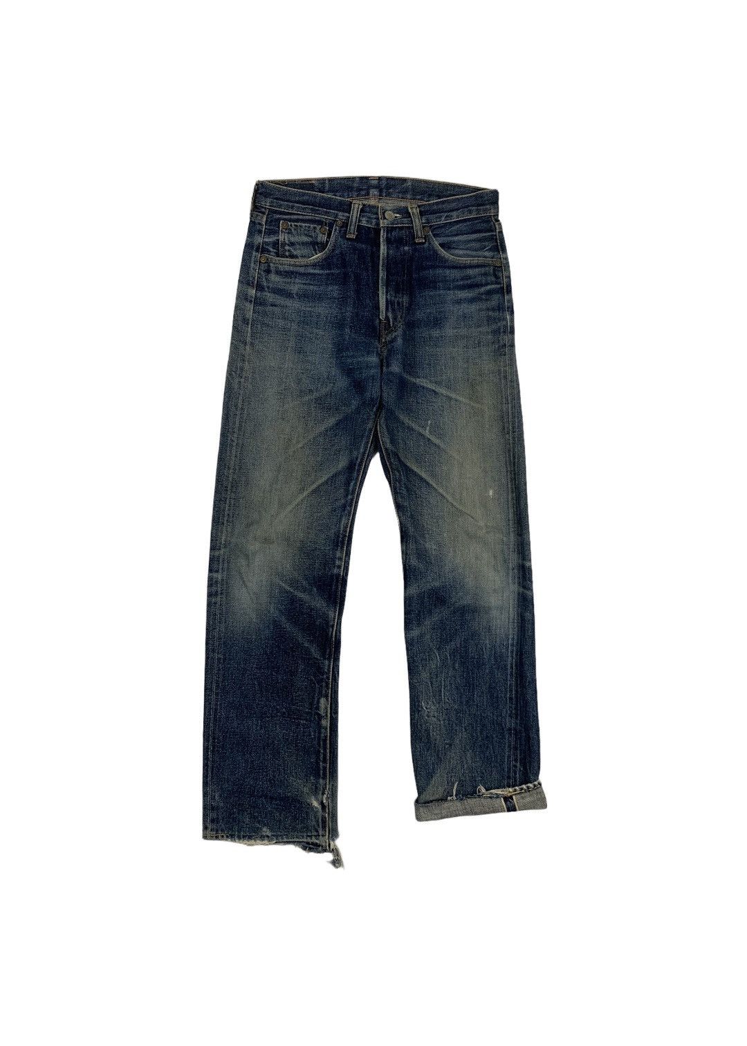 Levi's Vintage Distressed Levi’s Selvedge Denim Jeans Pants Size US 30 / EU 46 - 1 Thumbnail