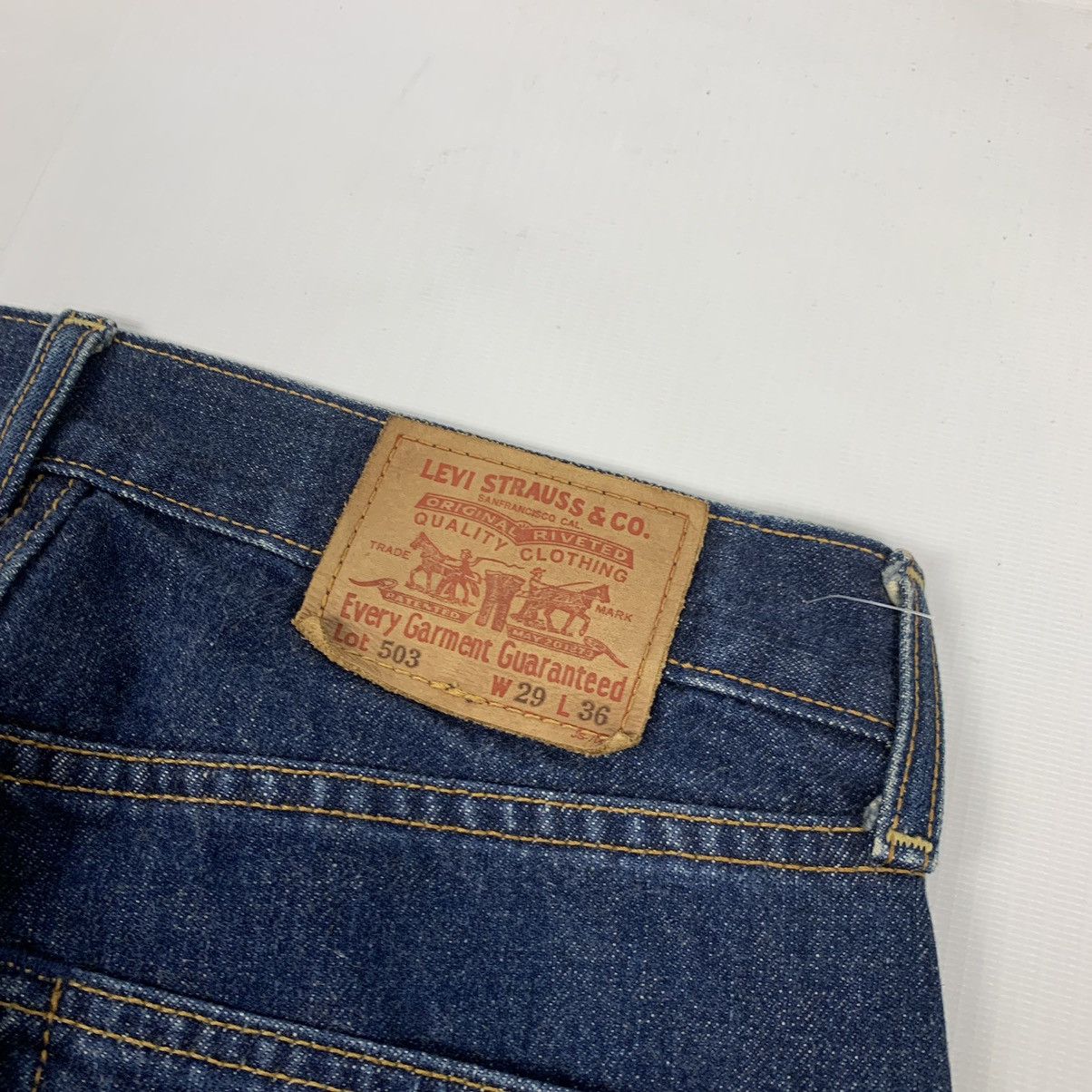 Levi's Vintage Levi’s 503 Selvedge Denim Jeans Pants Size US 29 - 10 Thumbnail