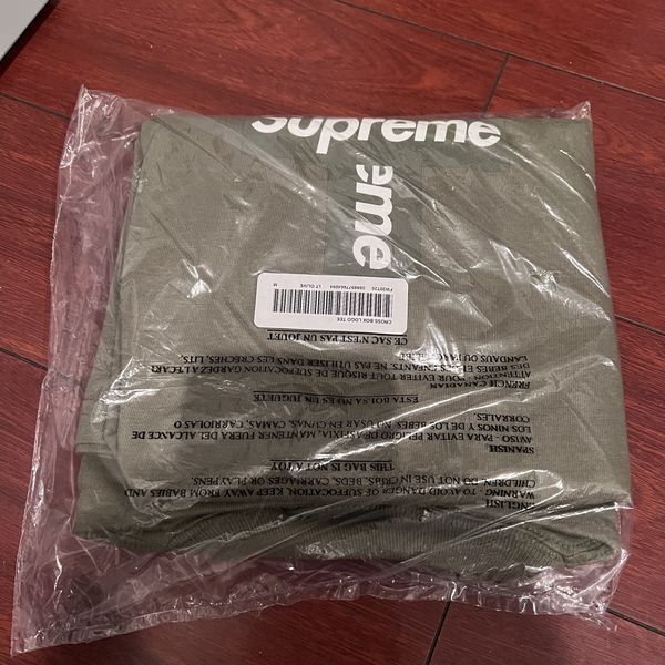 Supreme Supreme Cross Box Logo Tee Olive Green Size M | Grailed