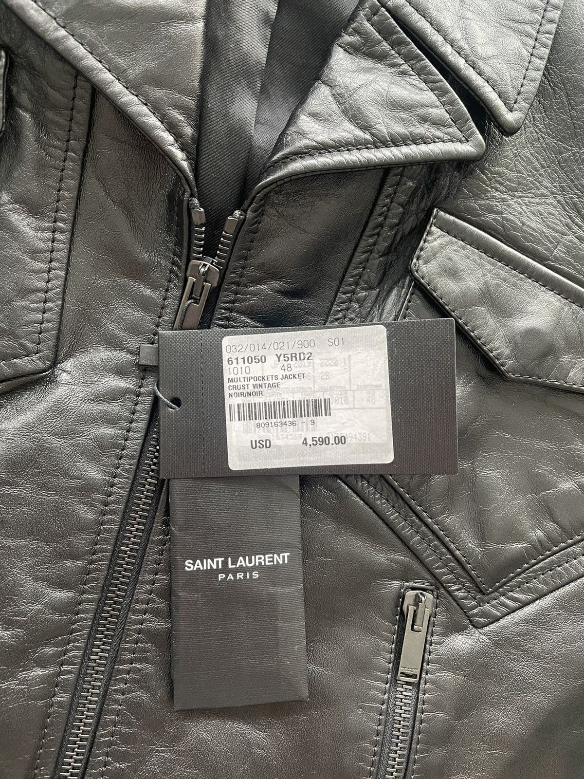Saint Laurent Paris $5,100 Super Runway Celine Leather Jacket by Hedi Slimane Size US M / EU 48-50 / 2 - 20 Thumbnail