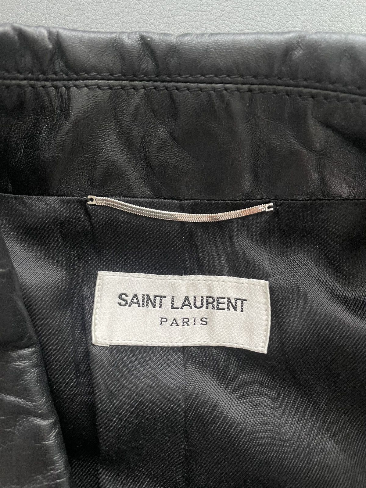Saint Laurent Paris $5,100 Super Runway Celine Leather Jacket by Hedi Slimane Size US M / EU 48-50 / 2 - 6 Thumbnail
