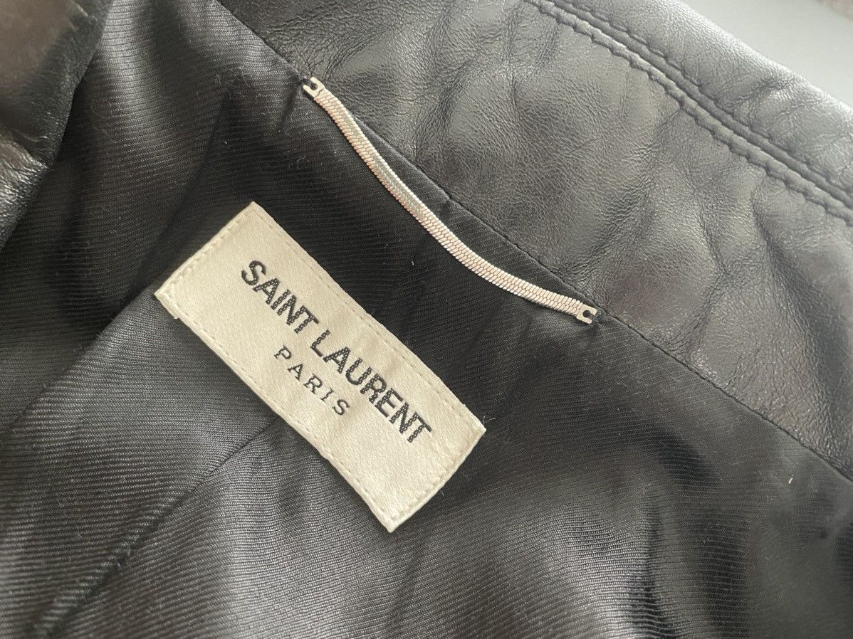 Saint Laurent Paris $5,100 Super Runway Celine Leather Jacket by Hedi Slimane Size US M / EU 48-50 / 2 - 7 Thumbnail