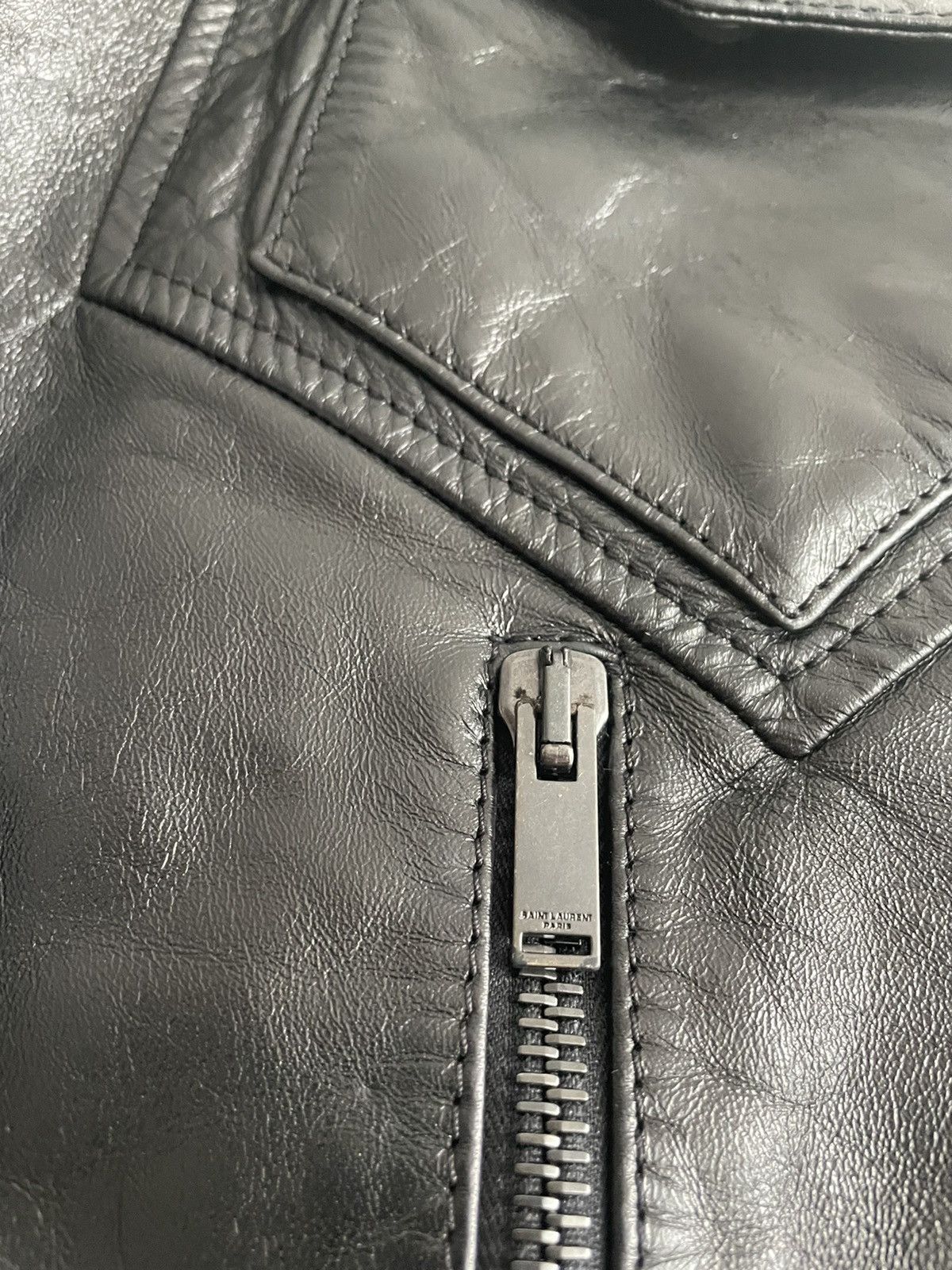 Saint Laurent Paris $5,100 Super Runway Celine Leather Jacket by Hedi Slimane Size US M / EU 48-50 / 2 - 19 Thumbnail