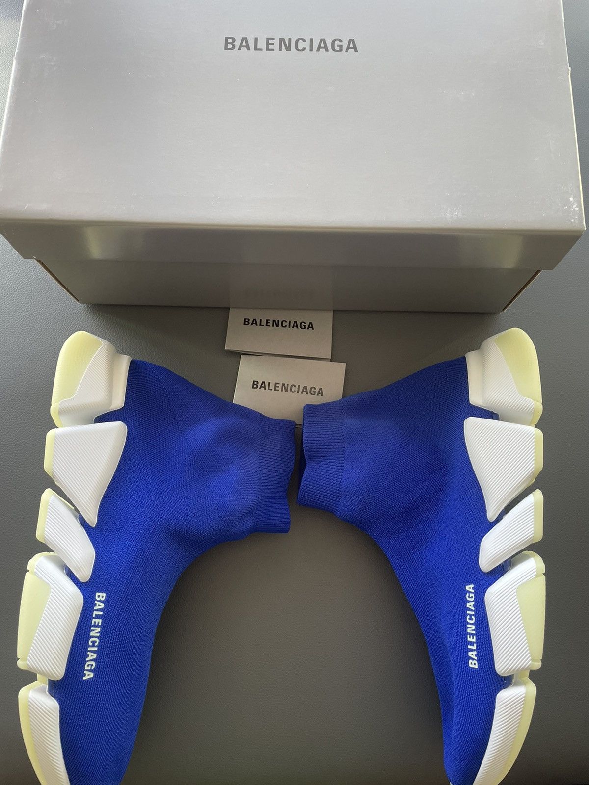 Balenciaga Limited Iconic Rare Super Runway Iconic Logo Sock Sneaker Size US 11 / EU 44 - 3 Thumbnail