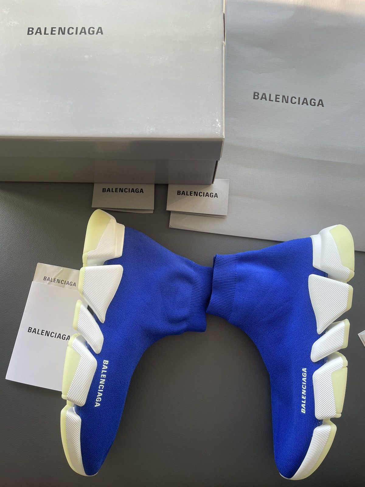 Balenciaga Limited Iconic Rare Super Runway Iconic Logo Sock Sneaker Size US 11 / EU 44 - 4 Thumbnail