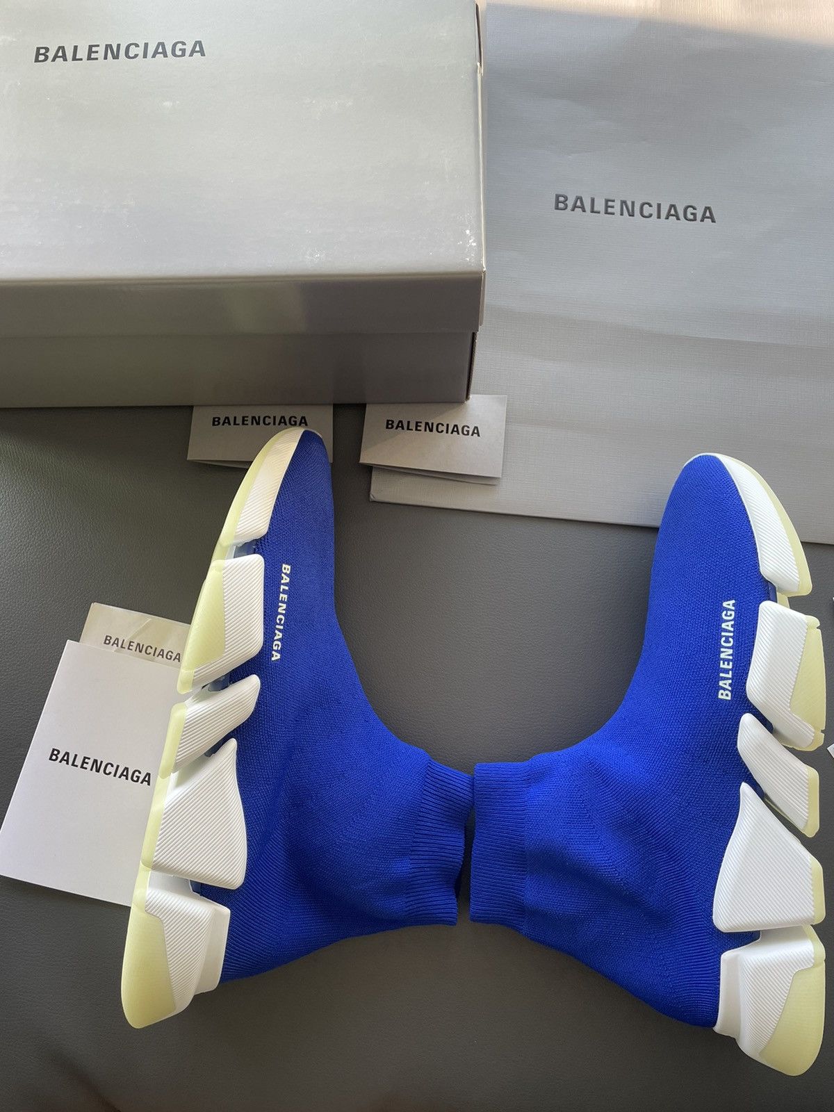 Balenciaga Limited Iconic Rare Super Runway Iconic Logo Sock Sneaker Size US 11 / EU 44 - 21 Thumbnail