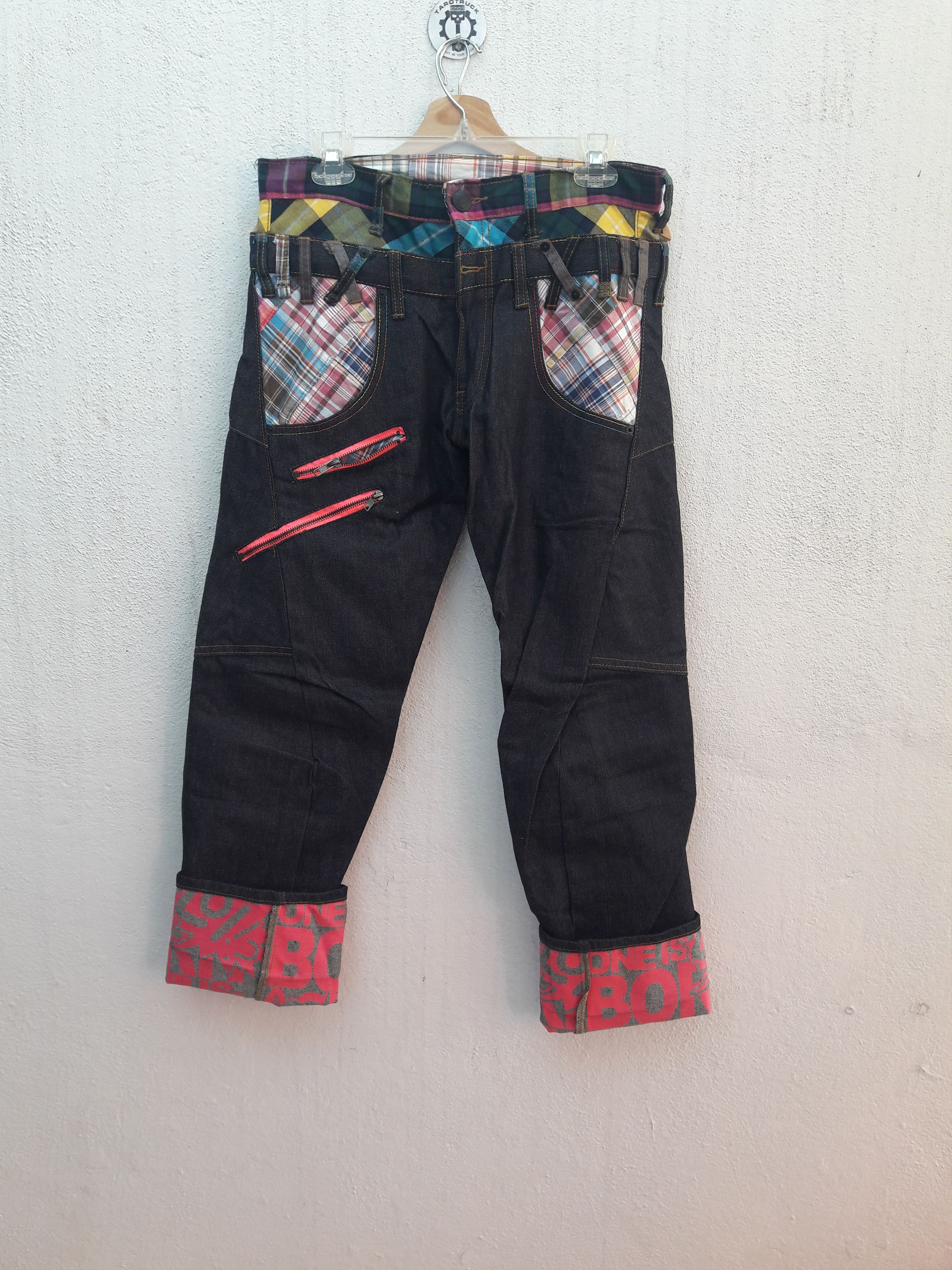 Japanese Brand 🔥OFFER🔥Breathmint Streetwear Double Waist Denim Size US 32 / EU 48 - 1 Thumbnail