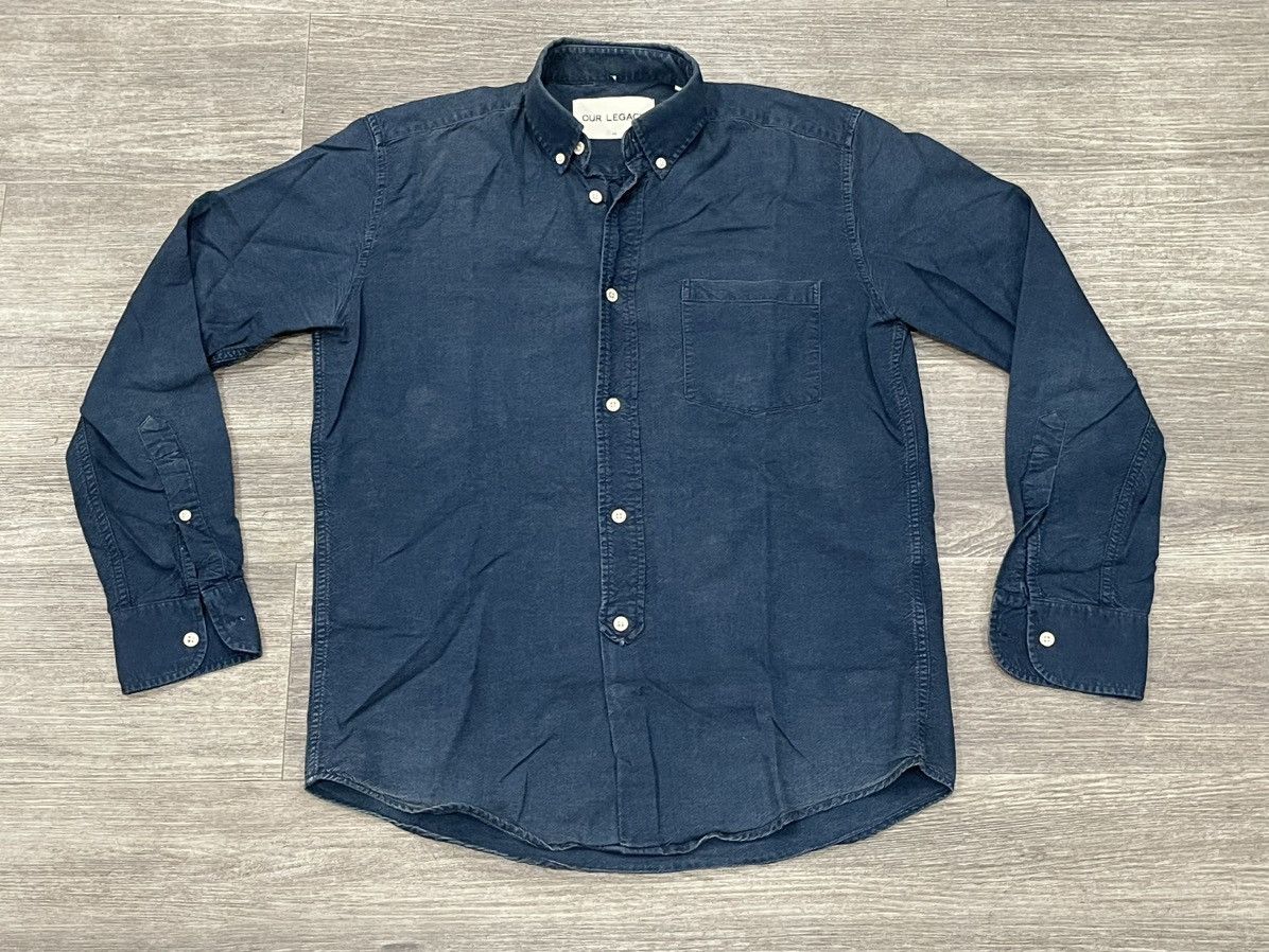 Our Legacy Our Legacy Chambray Button Up SS14 - Shirting Sz. 46 Size US S / EU 44-46 / 1 - 1 Thumbnail