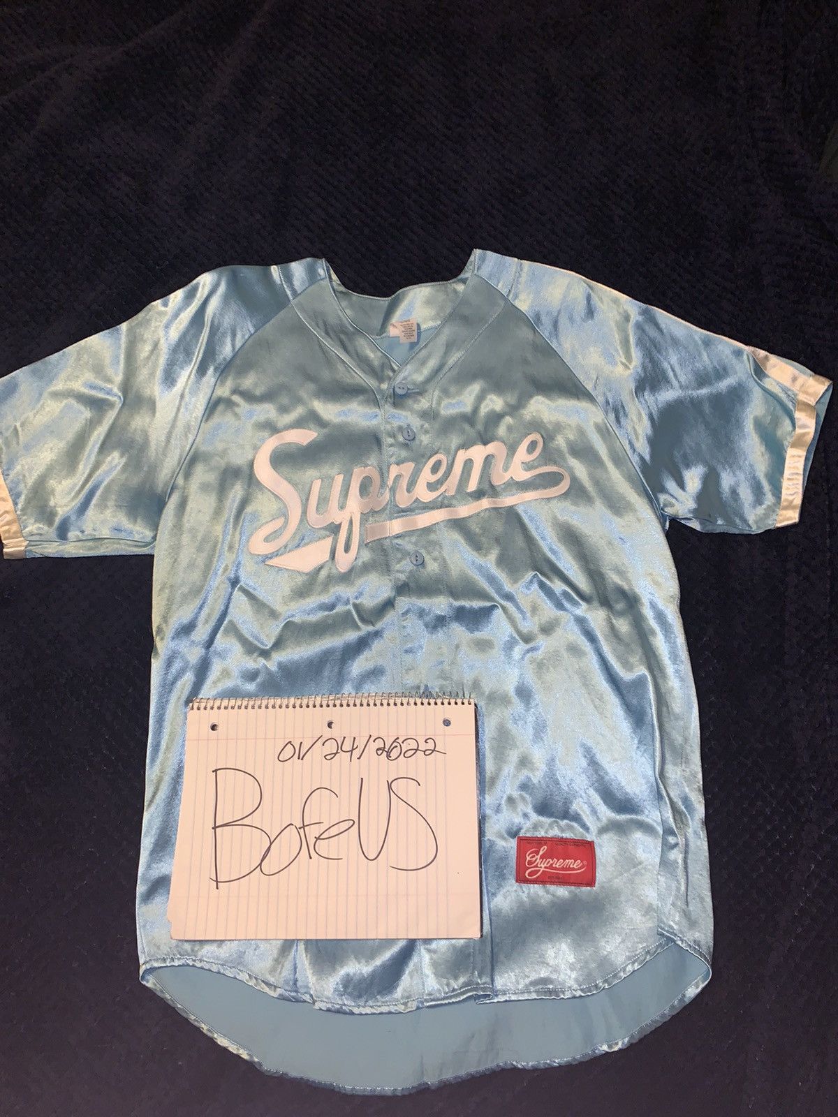 Supreme Satin Baseball Jersey Size US M / EU 48-50 / 2 - 5 Thumbnail