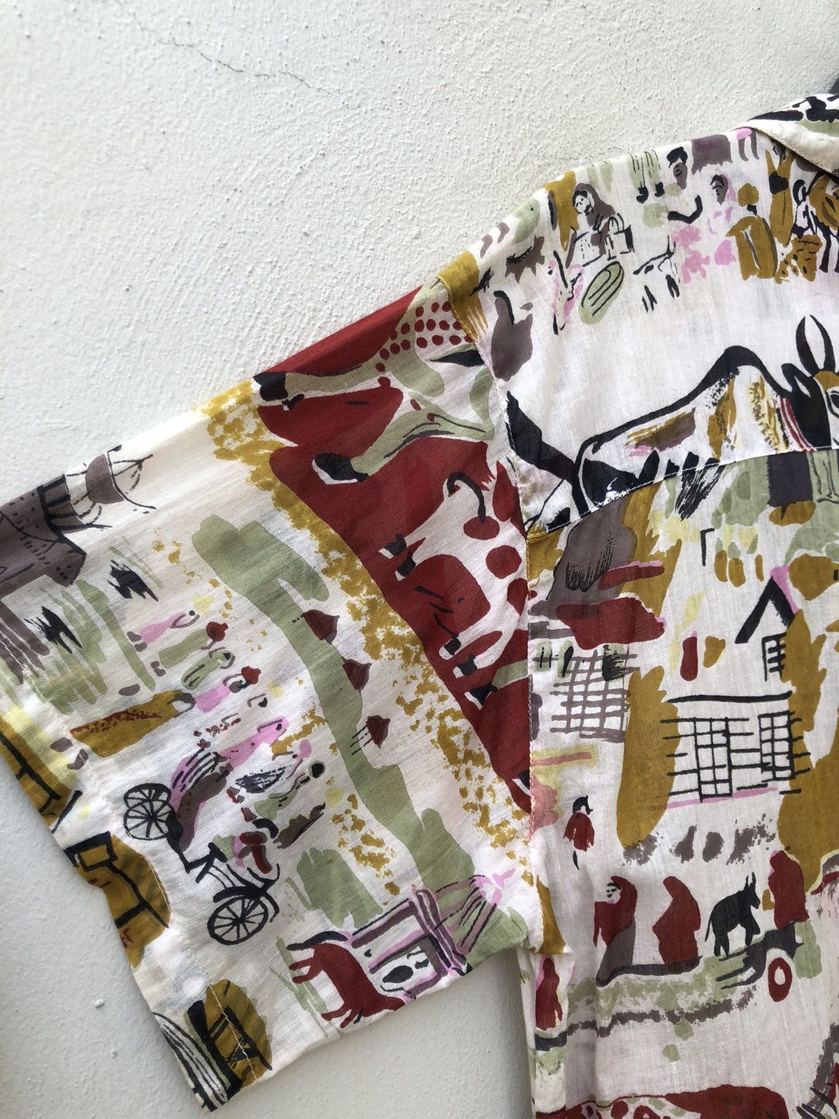 Vintage Vintage Oil Tycoon Japan Ethnic Tribe Art Hawaiian Shirt Size US L / EU 52-54 / 3 - 19 Thumbnail