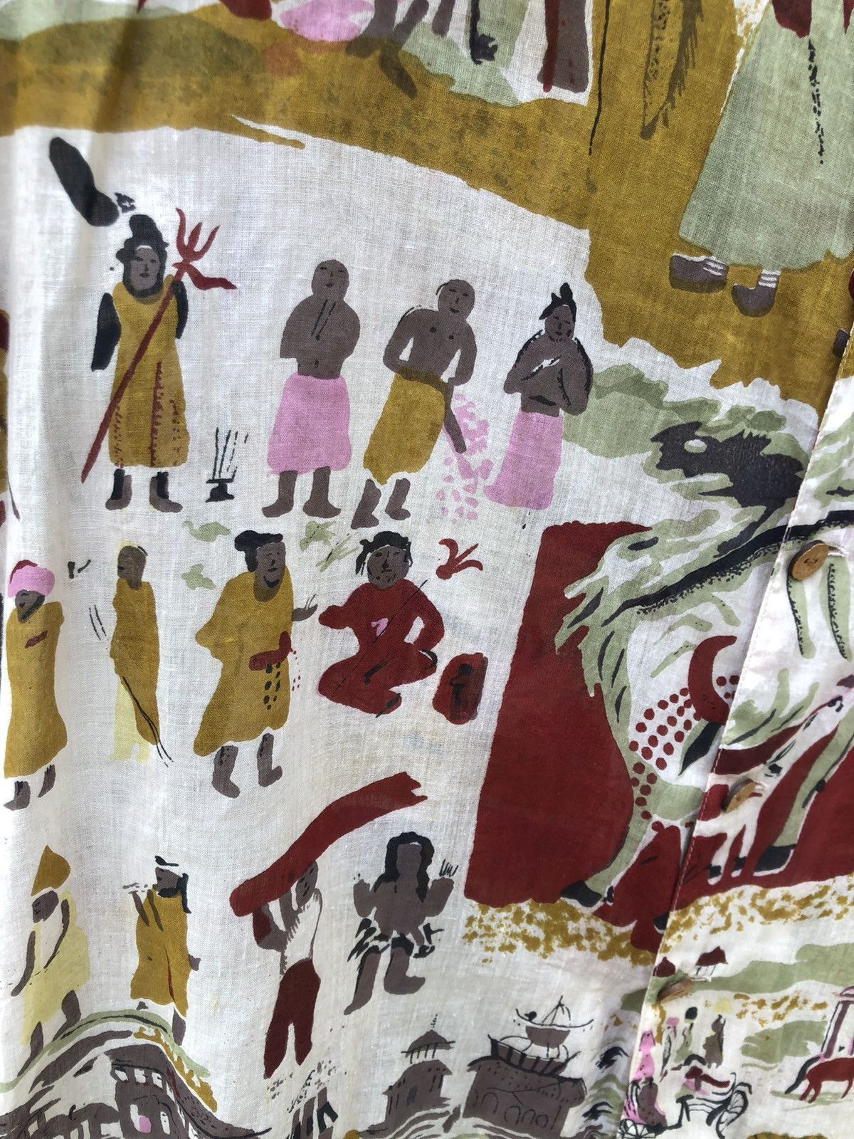 Vintage Vintage Oil Tycoon Japan Ethnic Tribe Art Hawaiian Shirt Size US L / EU 52-54 / 3 - 13 Thumbnail