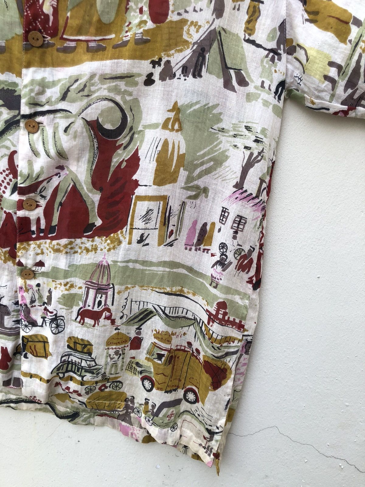 Vintage Vintage Oil Tycoon Japan Ethnic Tribe Art Hawaiian Shirt Size US L / EU 52-54 / 3 - 9 Thumbnail
