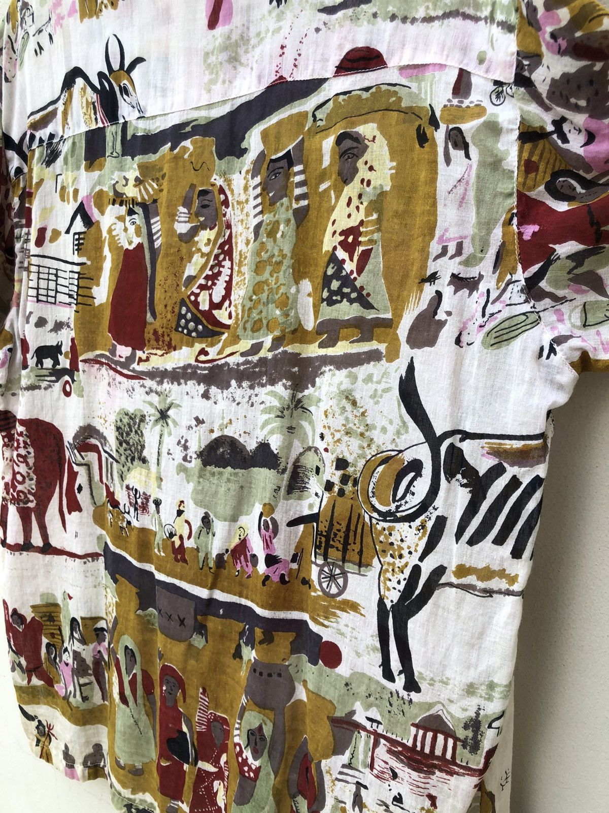 Vintage Vintage Oil Tycoon Japan Ethnic Tribe Art Hawaiian Shirt Size US L / EU 52-54 / 3 - 22 Thumbnail