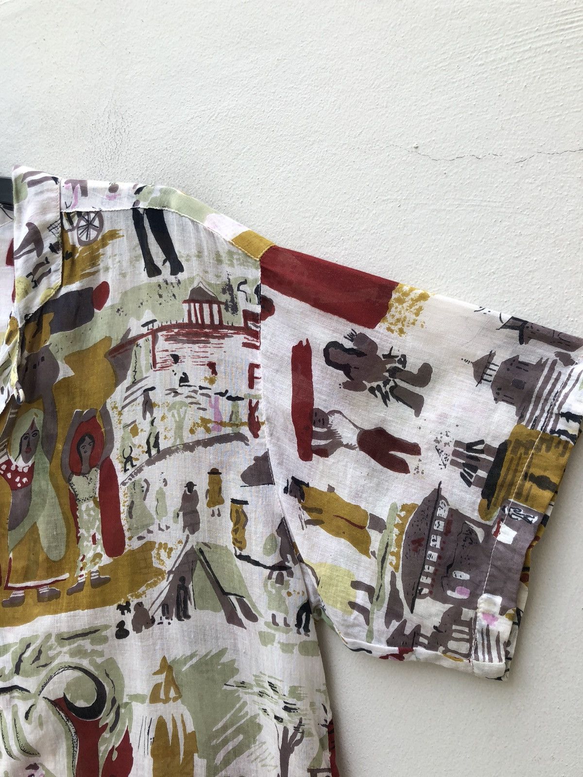 Vintage Vintage Oil Tycoon Japan Ethnic Tribe Art Hawaiian Shirt Size US L / EU 52-54 / 3 - 7 Thumbnail