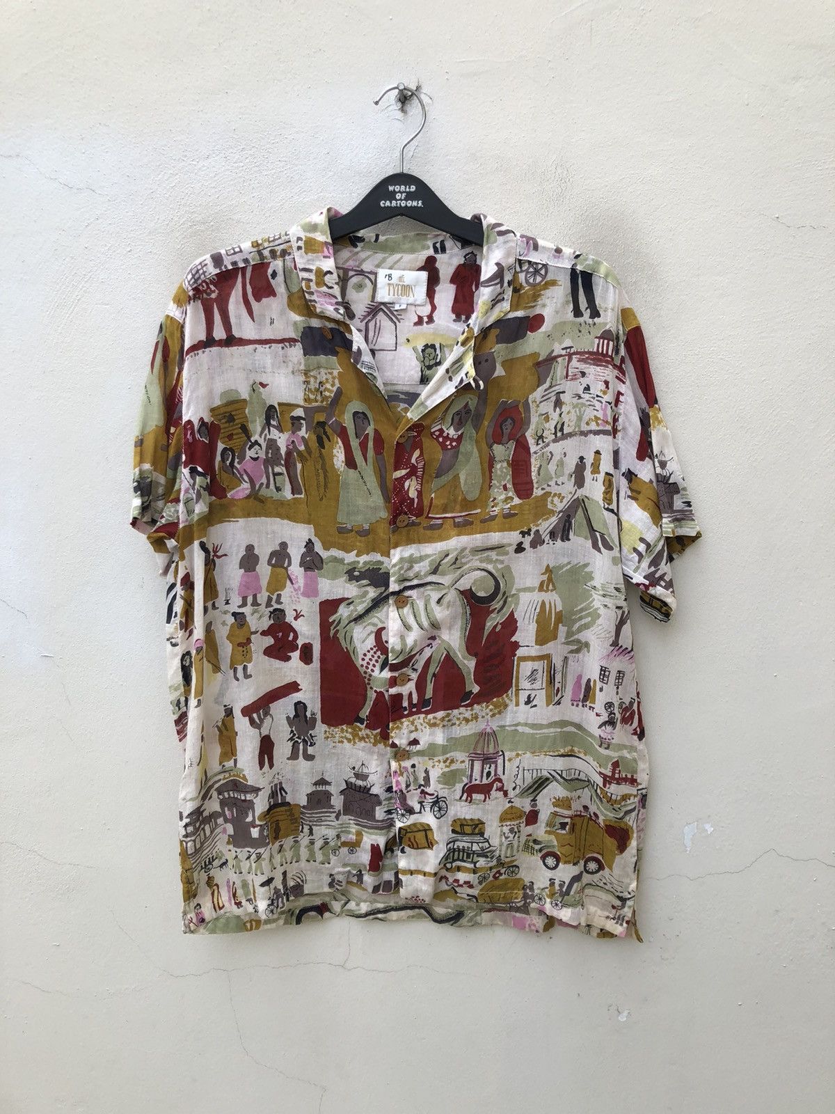 Vintage Vintage Oil Tycoon Japan Ethnic Tribe Art Hawaiian Shirt Size US L / EU 52-54 / 3 - 5 Thumbnail