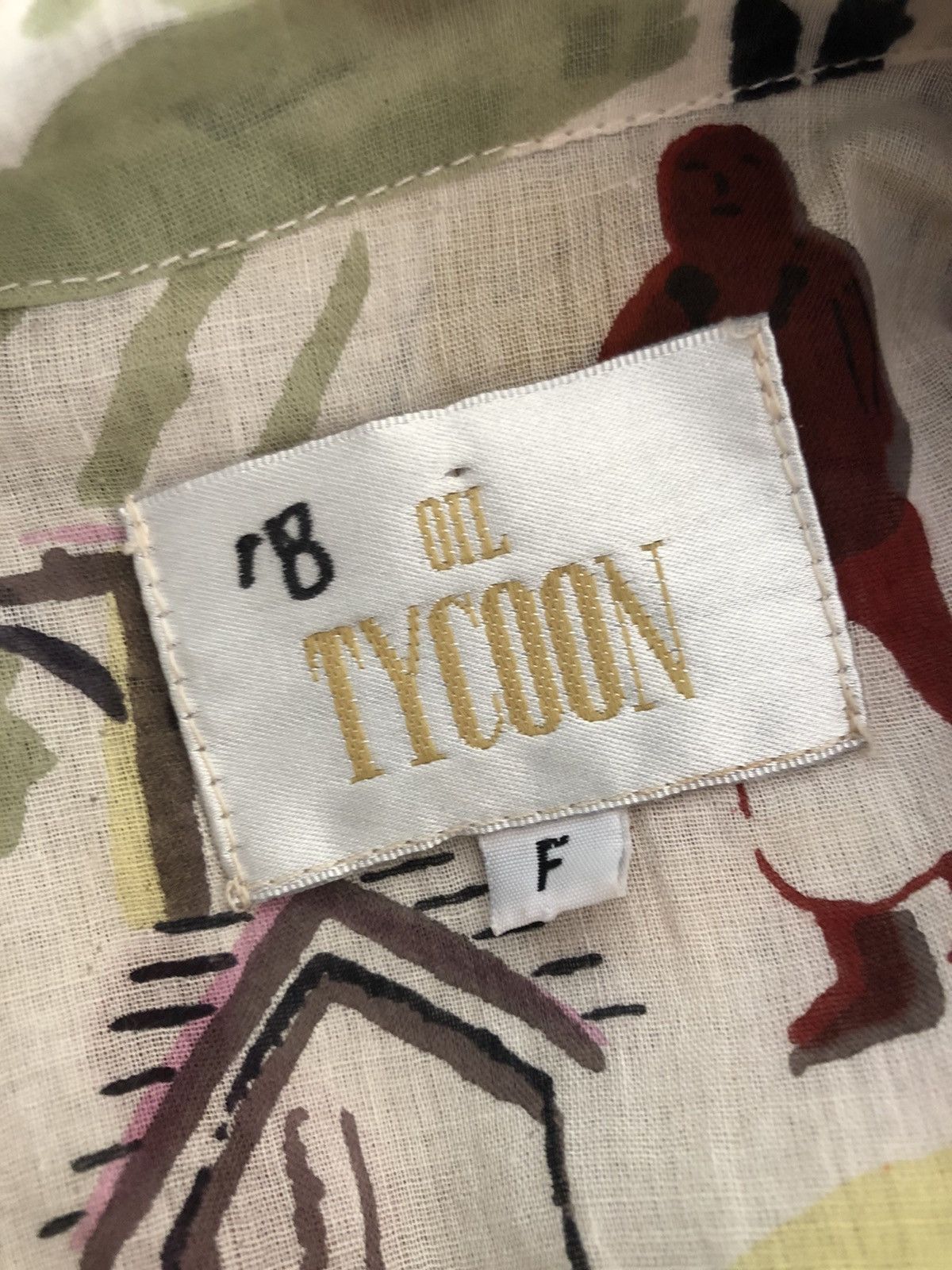 Vintage Vintage Oil Tycoon Japan Ethnic Tribe Art Hawaiian Shirt Size US L / EU 52-54 / 3 - 23 Thumbnail
