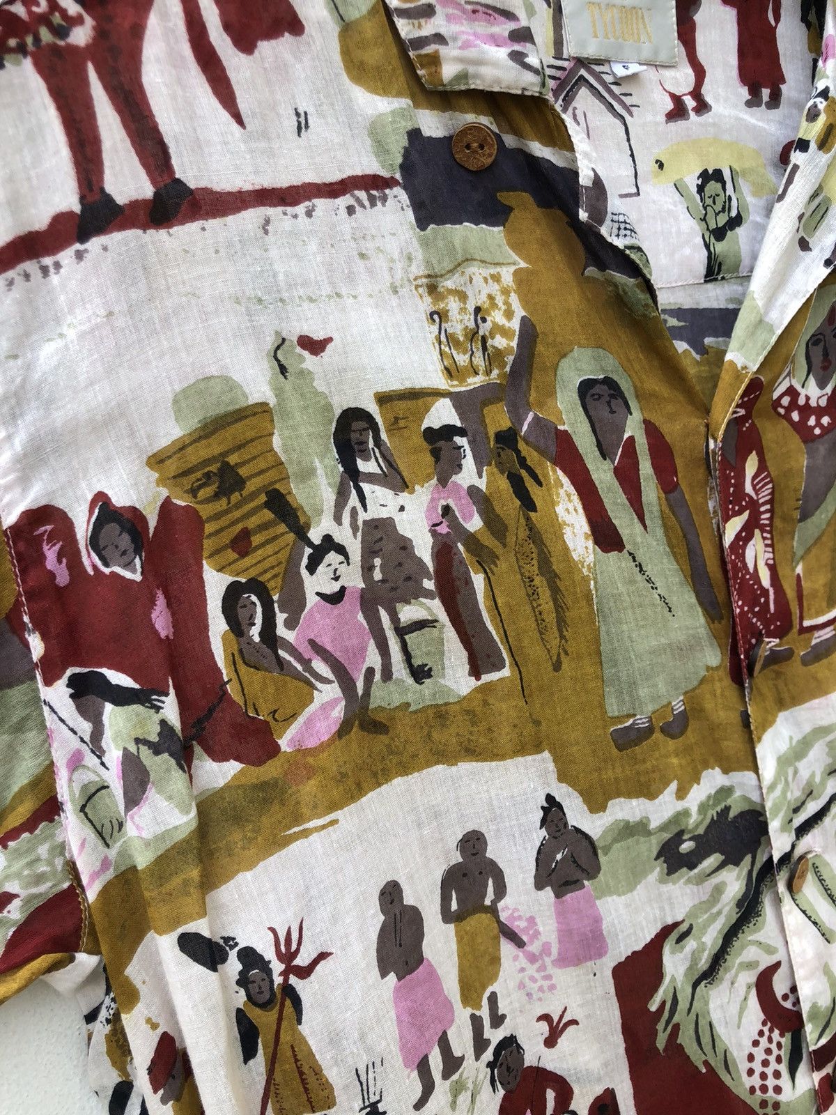 Vintage Vintage Oil Tycoon Japan Ethnic Tribe Art Hawaiian Shirt Size US L / EU 52-54 / 3 - 12 Thumbnail