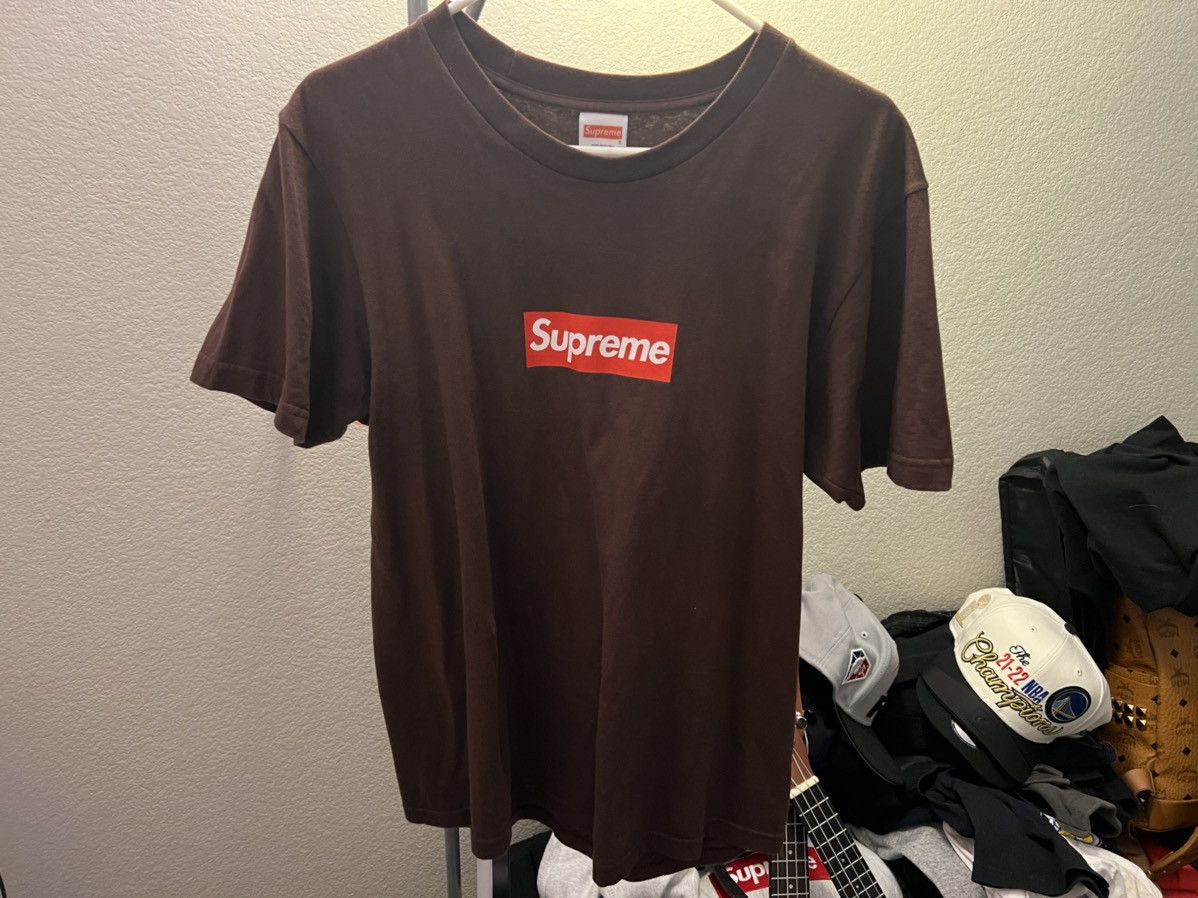Supreme Brown Box Logo Tee | Grailed
