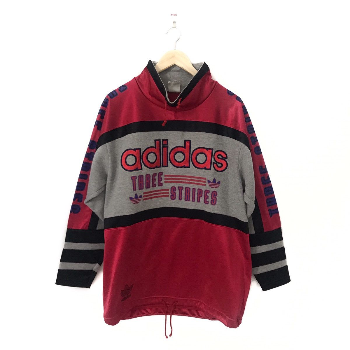 Adidas × Vintage Vintage Adidas Big Logo Trefoil Turtleneck Sweater Size US M / EU 48-50 / 2 - 1 Thumbnail