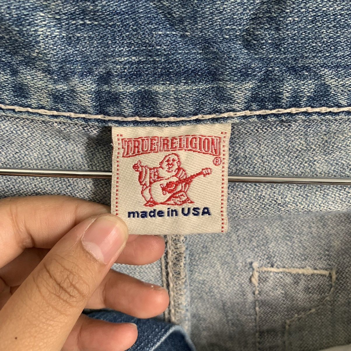 True Religion × Vintage True Religion Distressed Denim Size US 32 / EU 48 - 9 Thumbnail
